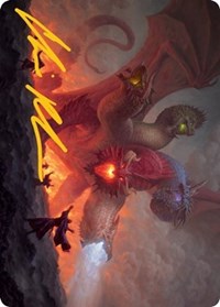 Tiamat Art Card (Gold-Stamped Signature), Art Series: Adventures in the Forgotten Realms