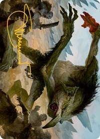 Troll Art Card (Gold-Stamped Signature), Art Series: Adventures in the Forgotten Realms