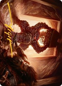 Xorn Art Card (Gold-Stamped Signature), Art Series: Adventures in the Forgotten Realms