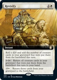 Revivify (Extended Art), Commander: Adventures in the Forgotten Realms