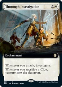 Thorough Investigation (Extended Art), Commander: Adventures in the Forgotten Realms