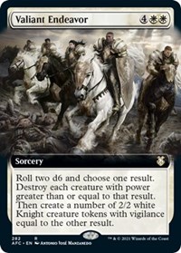 Valiant Endeavor (Extended Art), Commander: Adventures in the Forgotten Realms
