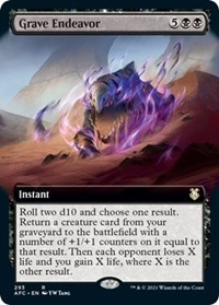 Grave Endeavor (Extended Art), Commander: Adventures in the Forgotten Realms