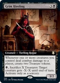 Grim Hireling (Extended Art), Commander: Adventures in the Forgotten Realms