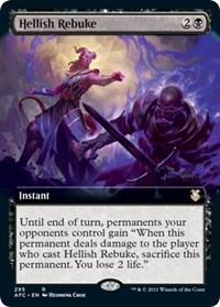 Hellish Rebuke (Extended Art), Commander: Adventures in the Forgotten Realms
