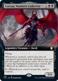 Lorcan, Warlock Collector (Extended Art), Commander: Adventures in the Forgotten Realms