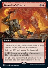Berserker's Frenzy (Extended Art), Commander: Adventures in the Forgotten Realms