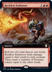 Reckless Endeavor (Extended Art), Commander: Adventures in the Forgotten Realms