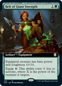 Belt of Giant Strength (Extended Art), Commander: Adventures in the Forgotten Realms