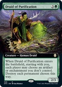 Druid of Purification (Extended Art), Commander: Adventures in the Forgotten Realms