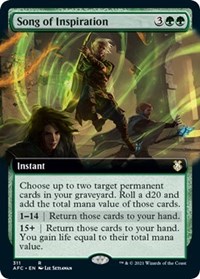 Song of Inspiration (Extended Art), Commander: Adventures in the Forgotten Realms