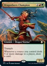 Dragonborn Champion (Extended Art), Commander: Adventures in the Forgotten Realms