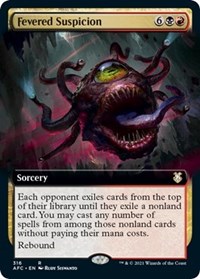 Fevered Suspicion (Extended Art), Commander: Adventures in the Forgotten Realms