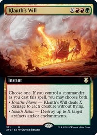 Klauth's Will (Extended Art), Commander: Adventures in the Forgotten Realms