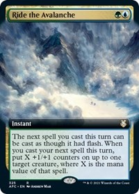 Ride the Avalanche (Extended Art), Commander: Adventures in the Forgotten Realms