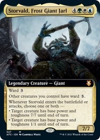 Storvald, Frost Giant Jarl (Extended Art), Commander: Adventures in the Forgotten Realms