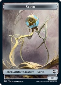 Servo // Zombie Double-Sided Token, Commander: Adventures in the Forgotten Realms