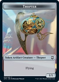 Thopter // Treasure Double-Sided Token, Commander: Adventures in the Forgotten Realms