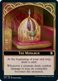 The Monarch // Dragon Spirit Double-Sided Token, Commander: Adventures in the Forgotten Realms