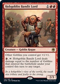 Hobgoblin Bandit Lord, Promo Pack: Adventures in the Forgotten Realms