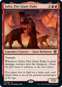 Zalto, Fire Giant Duke, Promo Pack: Adventures in the Forgotten Realms