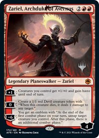 Zariel, Archduke of Avernus, Promo Pack: Adventures in the Forgotten Realms