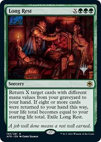 Long Rest, Promo Pack: Adventures in the Forgotten Realms