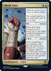 Monk Class, Promo Pack: Adventures in the Forgotten Realms