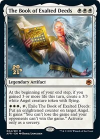 The Book of Exalted Deeds, Prerelease Cards