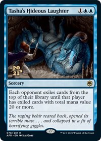 Tasha's Hideous Laughter, Prerelease Cards