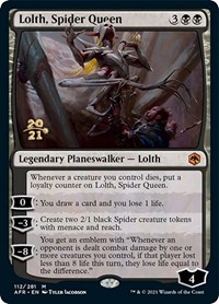 Lolth, Spider Queen, Prerelease Cards