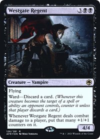 Westgate Regent, Prerelease Cards