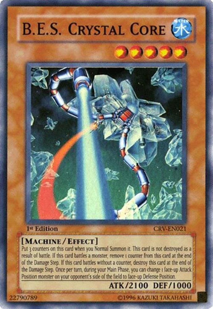 B.E.S. Crystal Core, 1st-edition, front