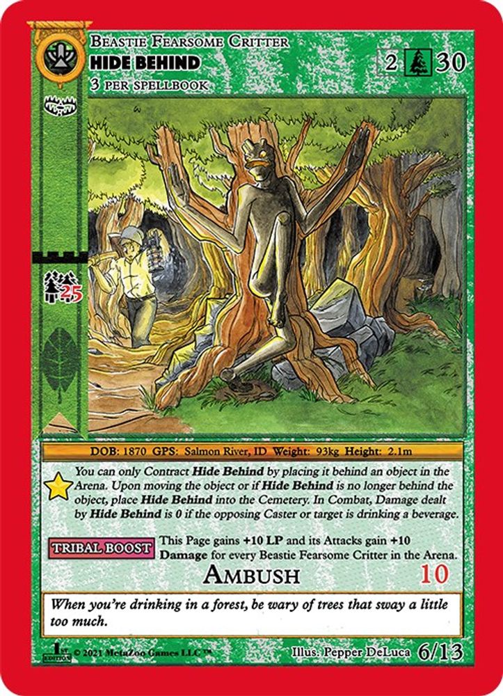 Hide Behind, Standard, front