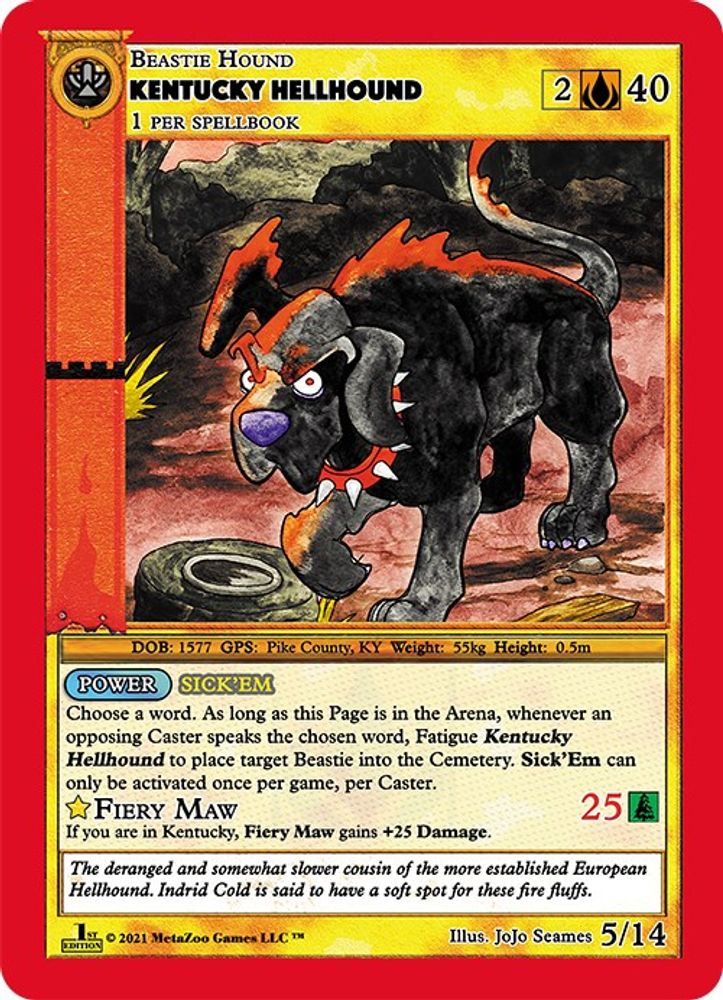Kentucky Hellhound, Standard, front