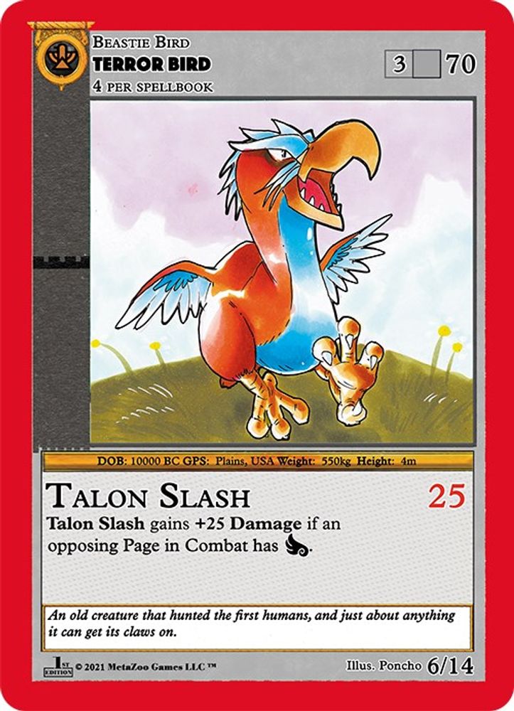 Terror Bird, Standard, front