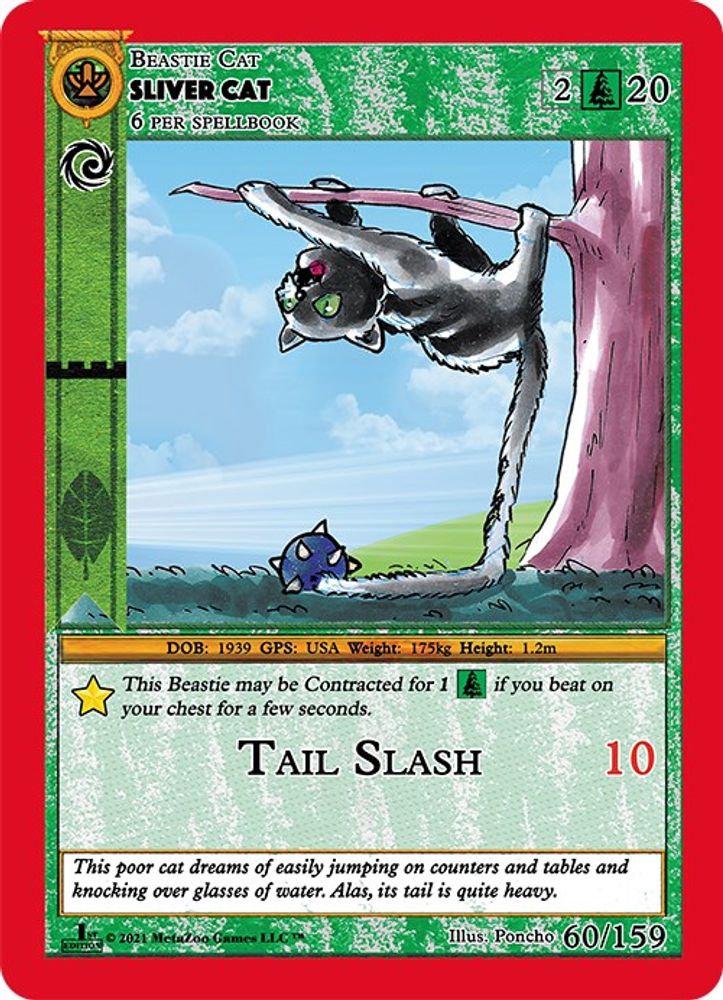 Sliver Cat, Standard, front