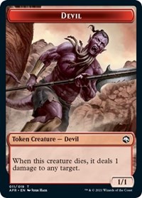 Devil // Emblem - Zariel, Archduke of Avernus Double-Sided Token