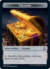 Treasure // Zombie Double-Sided Token, Adventures in the Forgotten Realms