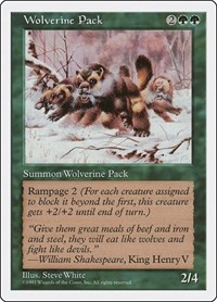 Wolverine Pack, Fifth Edition