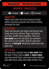 Magic Minigame: Mimic Match, Adventures in the Forgotten Realms