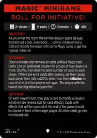 Magic Minigame: Roll for Initiative!, Adventures in the Forgotten Realms