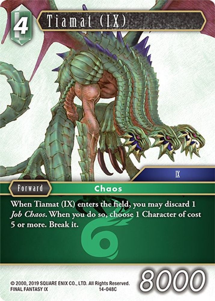 Tiamat (IX), Standard, front