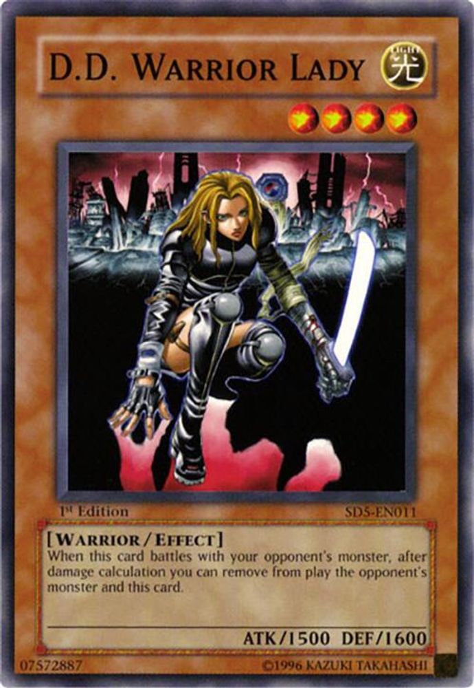 D.D. Warrior Lady, 1st-edition, front