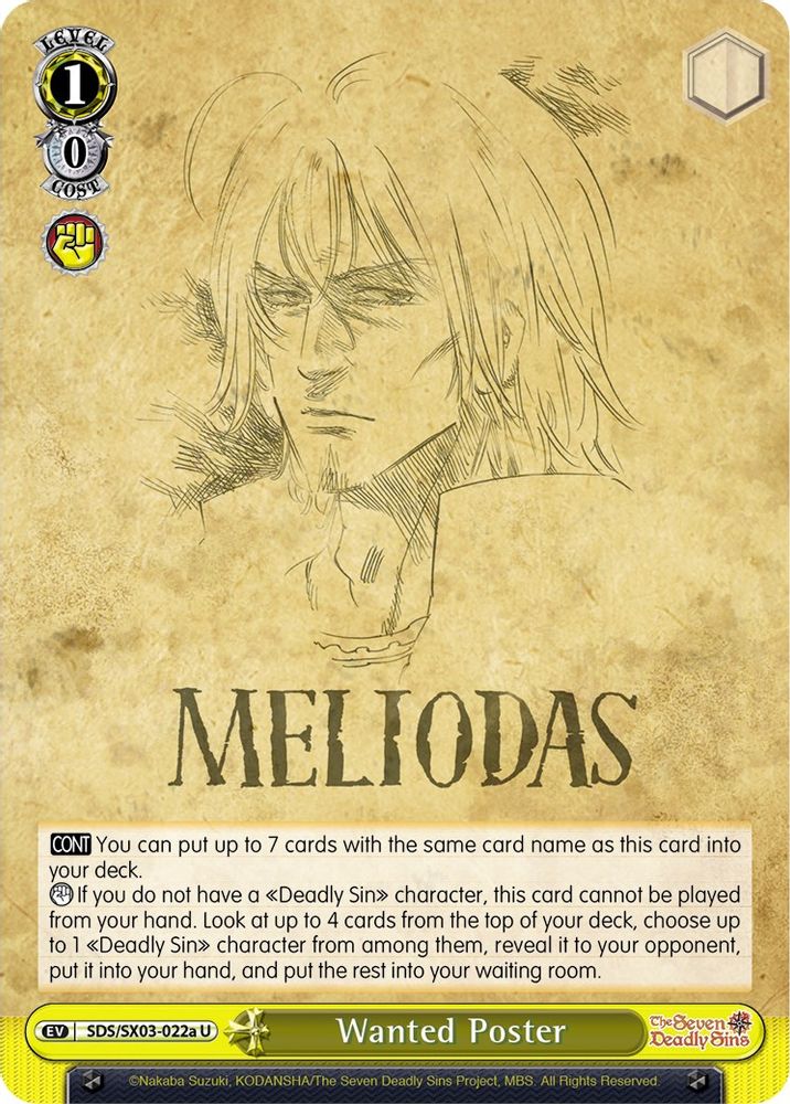 Wanted Poster (A), Standard, front