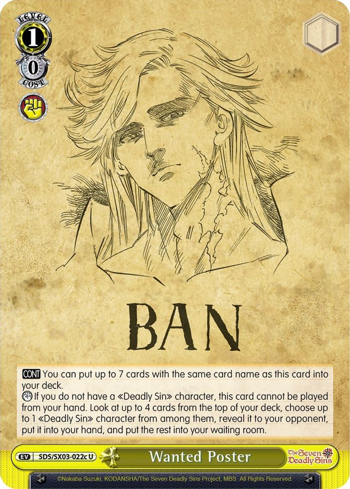 Wanted Poster (C), Standard, front