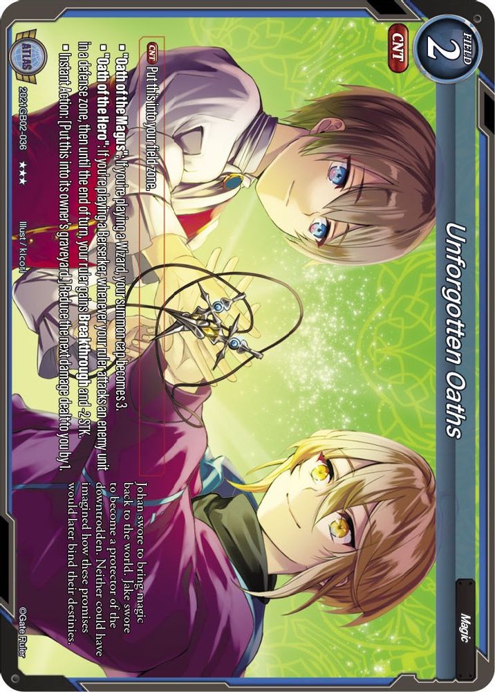 Unforgotten Oaths, Standard, front
