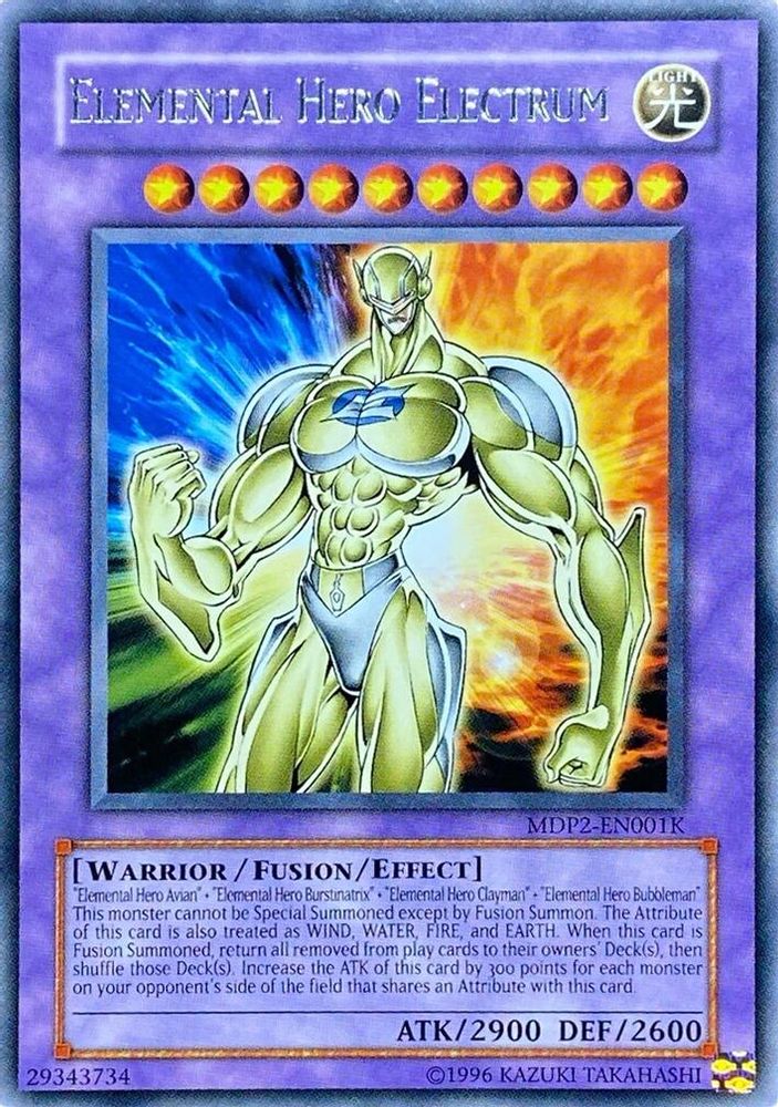 Elemental Hero Electrum, Unlimited, front