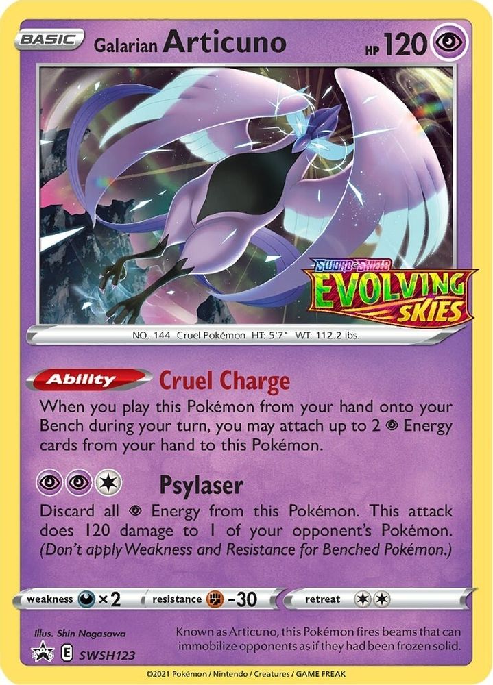 Galarian Articuno - SWSH123 (Prerelease)