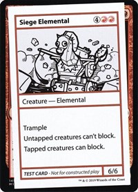 Siege Elemental (No PW Symbol), Mystery Booster: Convention Edition Exclusives